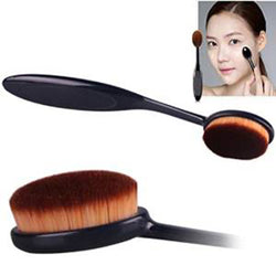 Soft Oval Cream Puff Cosmetic Toothbrush