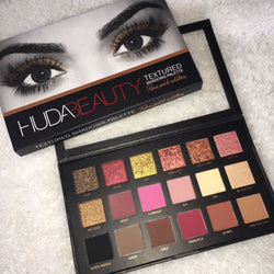 New Huda Beauty Rose Gold Edition Textured Eye Shadows Palette 18 Colours